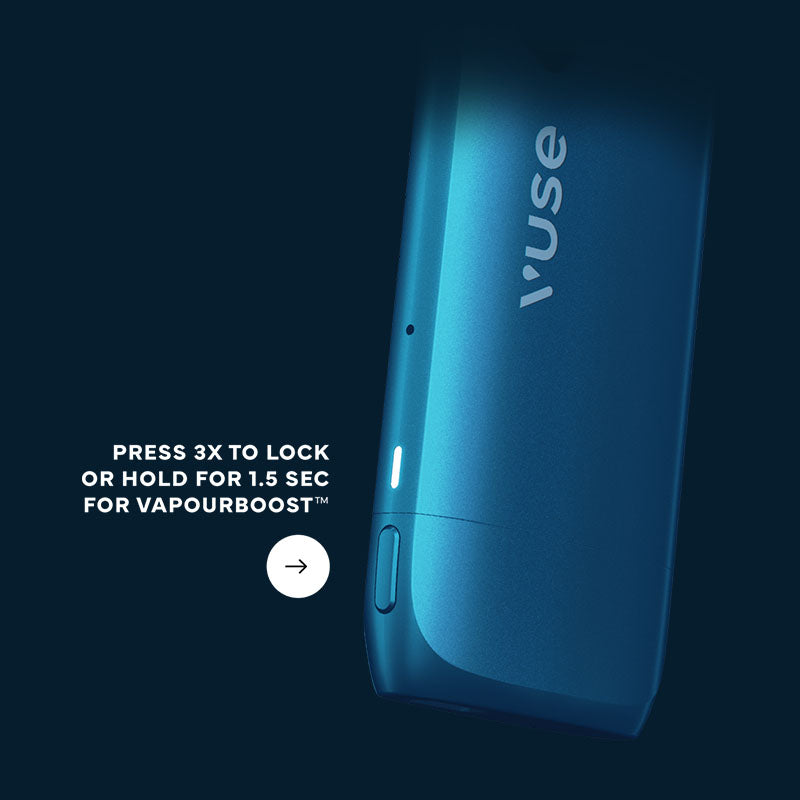 Blue Vuse Reload button and light