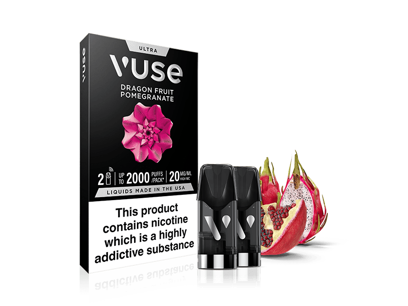 Vuse Dragon Fruit Pomegranate Smart Pods | Vuse UK Vuse Dragon Fruit Pomegranate Smart Pods | Vuse UK