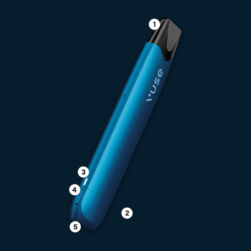 Blue vuse reload with numbers