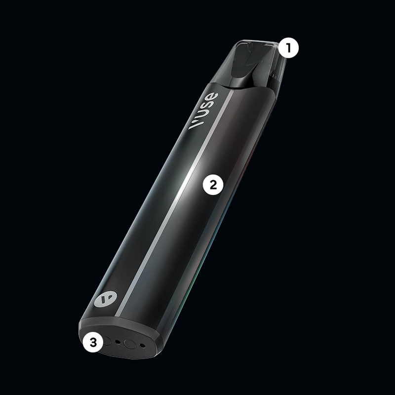 Vuse Pro device with number labels