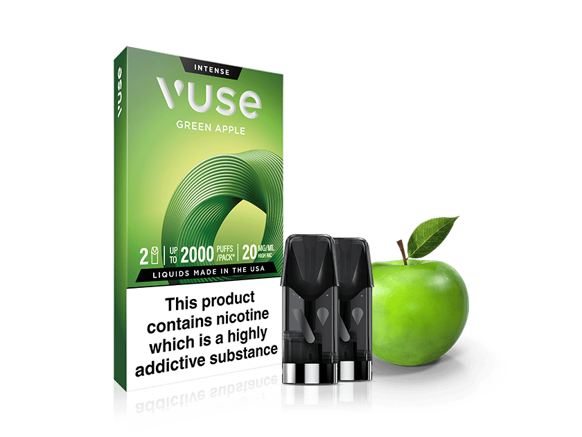 vuse epen baked apple nic salts e-liquid pods Green Apple | Extra Intense Flavour Pods
