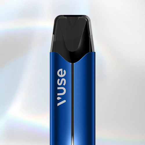 Blue Vuse Pro device on a gradient background