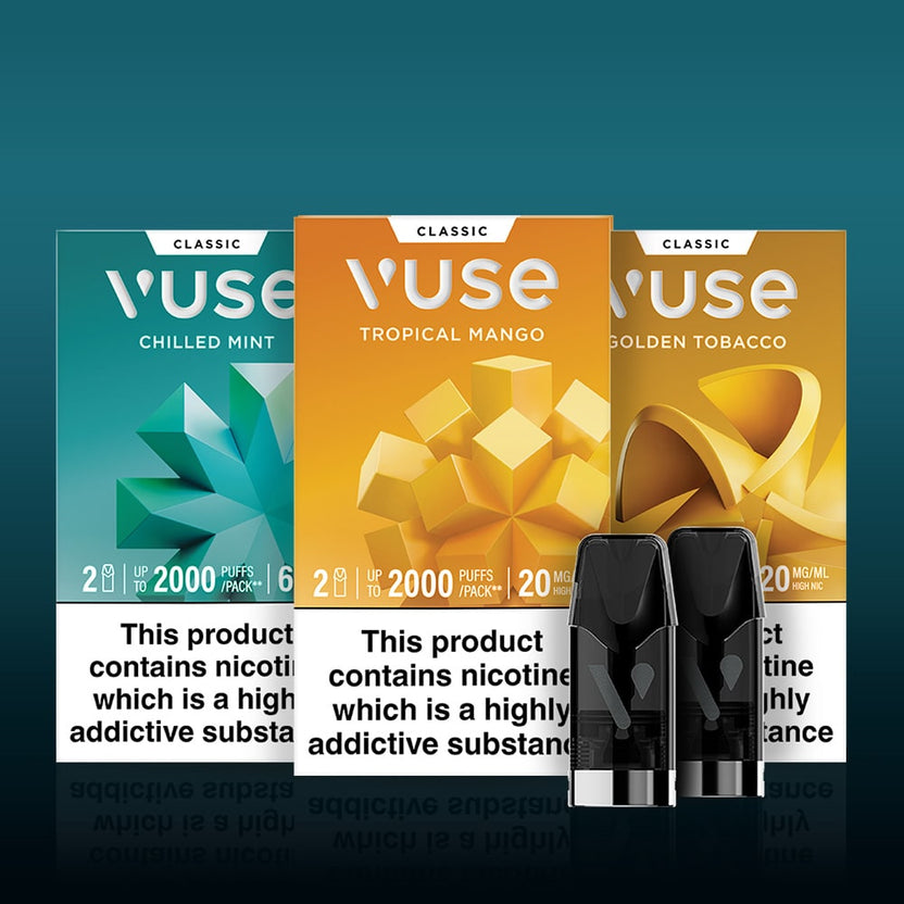 Vuse Golden Tobacco | Classic Flavour Pods | Free Delivery